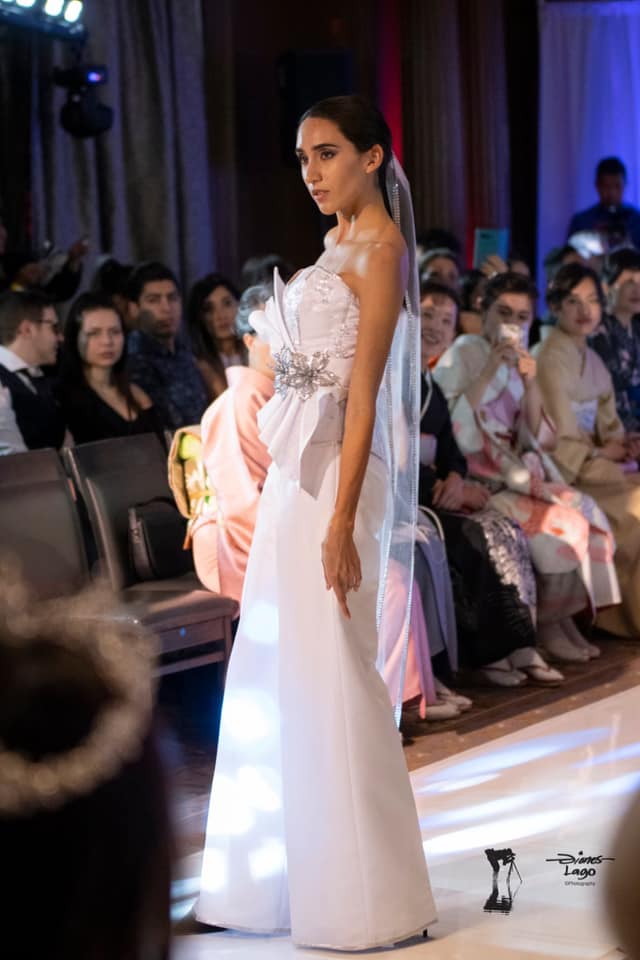 An image of Gundula Couture's 3-piece ensemble featuring corset, pants and belt.