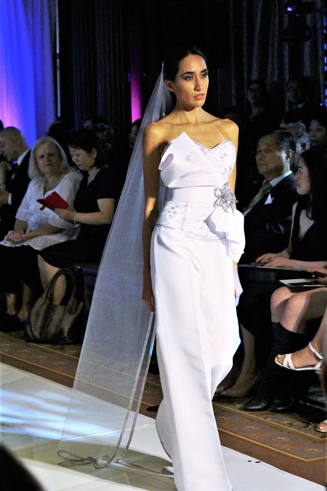 An image of Gundula Couture's 3-piece ensemble featuring corset, pants and belt.